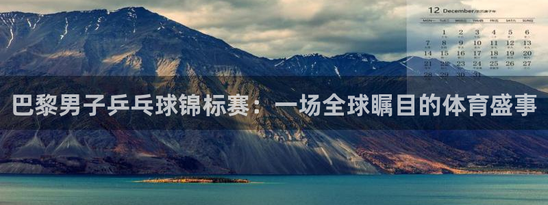 世界杯欧洲区预选赛:巴黎男子乒乓球锦标赛:一场全球瞩目的体育盛事